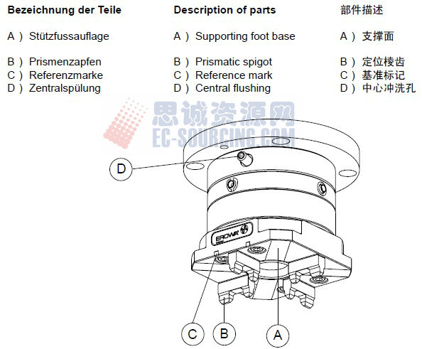 ER-007580 erowa夾具手動(dòng)快速卡盤部件